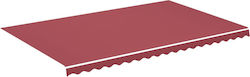 vidaXL Markisenstoff Burgundisch mit PU-Beschic...
