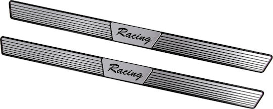 Onyx Μαρσπιέ Racing Μικρά 48.5x3.5cm 2τμχ Μαύρα