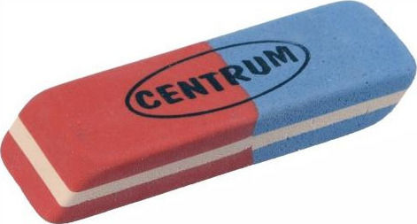 Centrum Γόμα για Μολύβι και Στυλό Μπλε - Κόκκινη