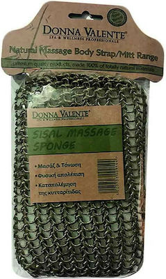 Donna Valente Σφουγγάρι σώματος Green Sisal Klassisch gegen Cellulite Grün 1Stück