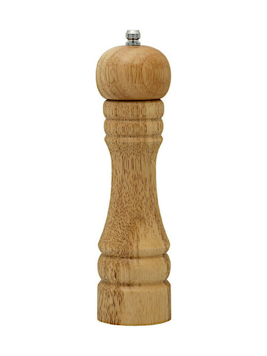 Manual Wooden Pepper Mill 20cm Brown