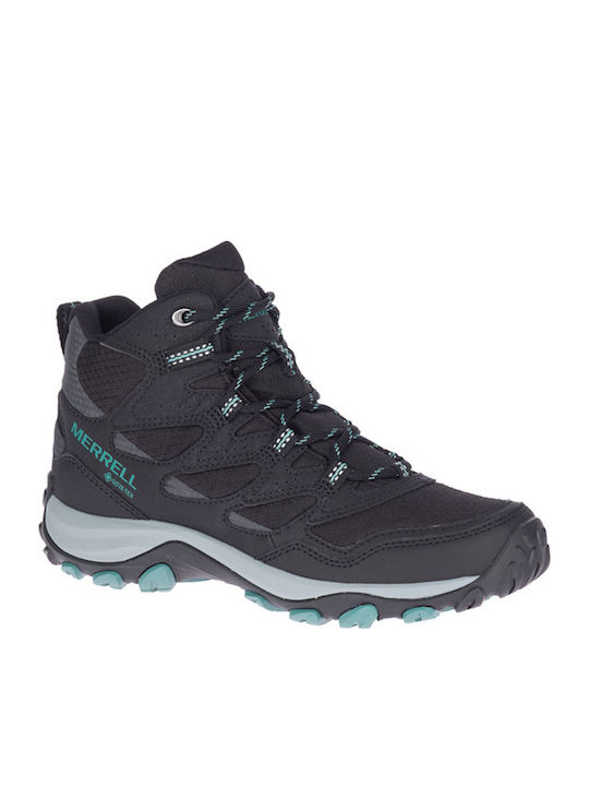 Merrell West Rim Mid GTX Women's Waterproof Hiking Boots Gore-Tex Black