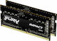 Kingston Fury Impact 32GB DDR4 RAM με 2 Modules (2x16GB) και Ταχύτητα 3200 για Laptop