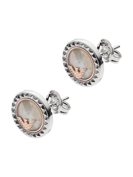 Emporio Armani Earrings made of Silver with Pearls