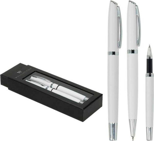 Daniel Wellington Toledo Stiftset Rollerball Weiß in einem Etui