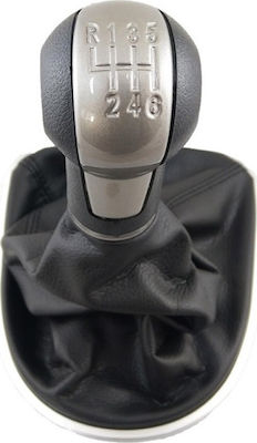 Carner Shift Knob Mark with Blower 2 / Toledo 3 with 6 for Seat Leon Black