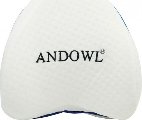 Andowl Clip Leg Leg Separator Pillow with Memory Foam White Q-TD10