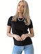 Vero Moda Damen T-shirt Schwarz