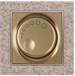 Mutlusan Dimmerschalter Universal Rotierend 600W in Beige Farbe