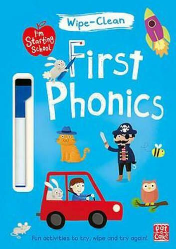 I'm Starting School: First Phonics, Abwischbares Buch mit Stift