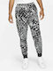Sportswear Jogginghose mit Gummizug Black / White