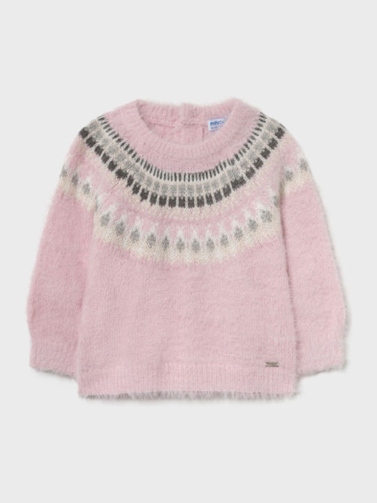 Mayoral Kids' Sweater Long Sleeve Pink