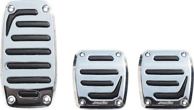 Simoni Racing Jocker Smile Set Pedale Rutschfest Universal Aluminium Silber 3Stück