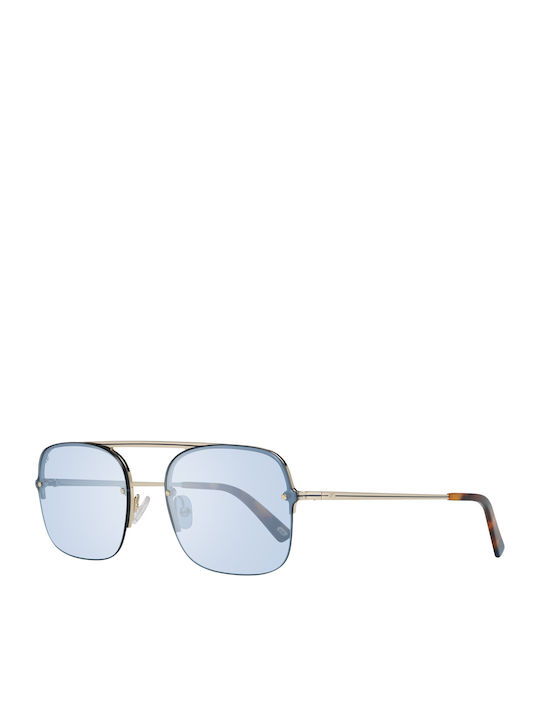 Web Men's Sunglasses with Gold Metal Frame WE02...