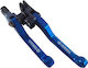 Set of Motorcycle Brake/Clutch Levers Adjustable for Yamaha YZ 125 / YZ 250 Blue 22335580