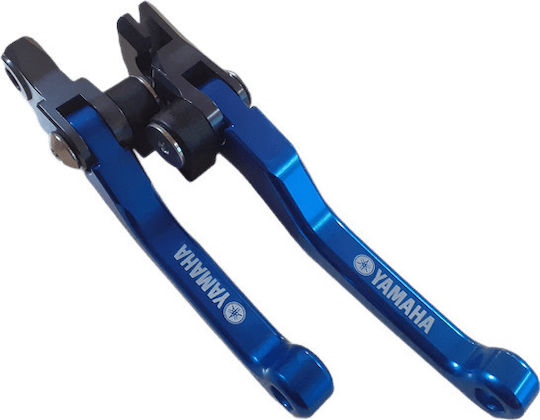 Set of Motorcycle Brake/Clutch Levers Adjustable for Yamaha YZ 125 / YZ 250 Blue 22335580
