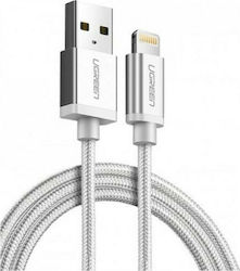 Ugreen Braided USB to Lightning Cable Ασημί 1m (60161)