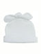 Kids Beanie Fabric White for Newborn
