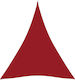 vidaXL Dreieck Sonnensegel Rot Mit Hoop & mit P...
