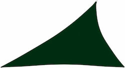 vidaXL Triangle Shade Sail Green with PU Coatin...
