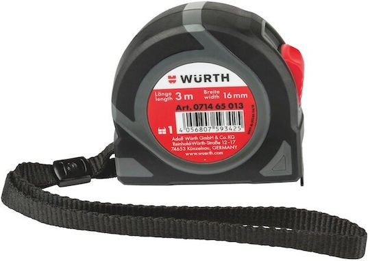 Wurth 2C PT18 Tape Measure with Auto-Rewind 16mm x 3m