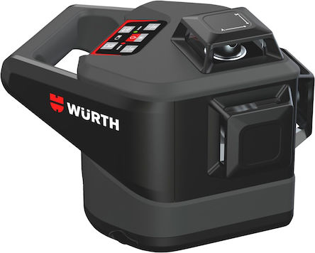 Wurth MLL18R Αυτορυθμιζόμενο Γραμμικό Αλφάδι Laser Κόκκινης Δέσμης με Εύρος Εργασίας 20m