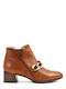 Hispanitas Alpes Leather Women's Ankle Boots Tabac Brown