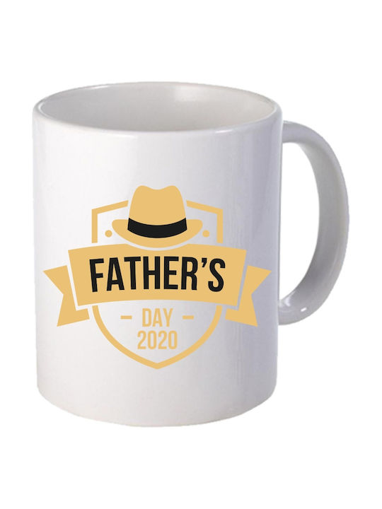 Father's Day Ceramic Cup White 330ml