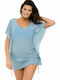 Marko Women's Mini Dress Beachwear Light Blue