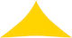 vidaXL Triangle Shade Sail Yellow With Hoop & w...