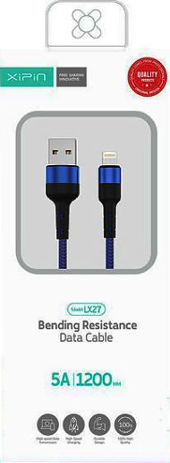 Xipin LX27 Braided USB to Lightning Cable Μπλε 1.2m (DRI0170LX27)