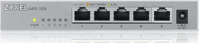 Zyxel MG-105 Unmanaged L2 PoE Switch με 5 Θύρες Ethernet