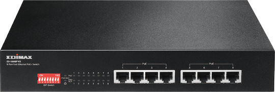 Edimax GS-5210PL Unmanaged L2 PoE+ Switch with 10 Gigabit (1Gbps) Ethernet Ports and 2 SFP Ports