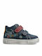 Παιδικά Sneakers High Ανατομικά με Σκρατς Μπλε