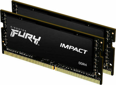 Kingston Fury Impact 64GB DDR4 RAM with 2 Modules (2x32GB) and 2666 Speed for Laptop