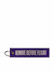 Ключодържател Remove Before Flight Лилав