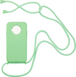 Sonique Carryhang Coperta din spate Silicon 0.5mm cu Brățară Verde deschis (Xiaomi Mi 10T Lite)