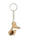 The Art of Beading Keychain Wooden Gold