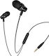 Borofone BM38 In-ear Handsfree με Βύσμα 3.5mm Μαύρο