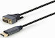 Gembird Кабел DVI-D мъжки - DisplayPort мъжки 1.8м Черен (CC-DPM-DVIM-4K-6)