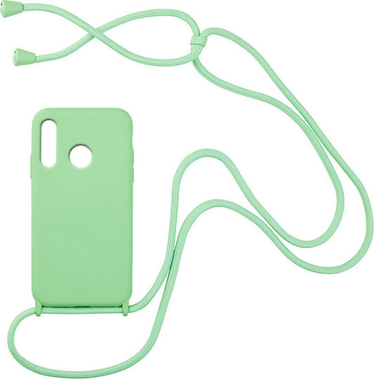 Sonique Carryhang Coperta din spate Silicon cu curea Light Green (Huawei P30 Lite)