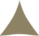 vidaXL Triangle Shade Sail Beige With Hoop & wi...