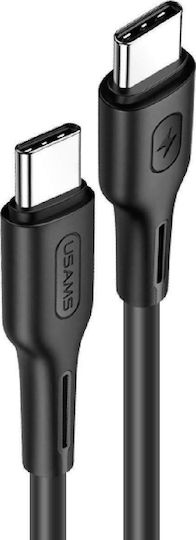 Usams US-SJ459 USB 2.0 Kabel USB-C männlich - USB-C 100W PD Schwarzes 1,2m SJ459USB01