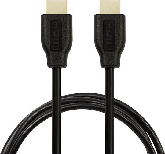 LogiLink Cablu HDMI De Sex Masculin - HDMI De Sex Masculin 0.2m Negru