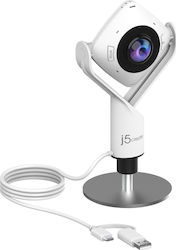 J5 Create JVCU360 Full HD 1080p Λευκή J5 Create JVCU360 Full HD 1080p Λευκή