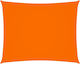 vidaXL Rectangular Shade Sail Orange with PU Co...