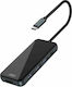 XO HUB002 USB-C Docking Station με HDMI 4K PD Μαύρο