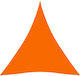 vidaXL Triangle Shade Sail Orange With Hoop & with PU Coating 4.5x4.5m made of Oxford fabric