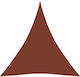 vidaXL Triangle Shade Sail Brown With Hoop & with PU Coating 4.5x4.5m made of Oxford fabric