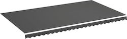 vidaXL Gray Awning Fabric with PU Coating 3.5x6m